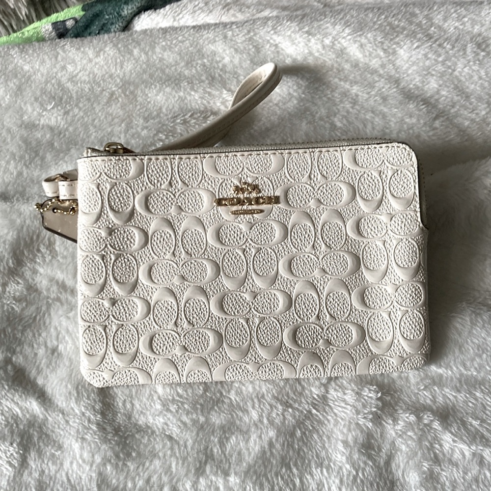 White coach wristlet